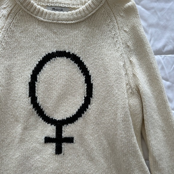 Madewell x Girls Inc. Female Symbol Keaton Pullover Sweater in Small - Picture 5 of 5